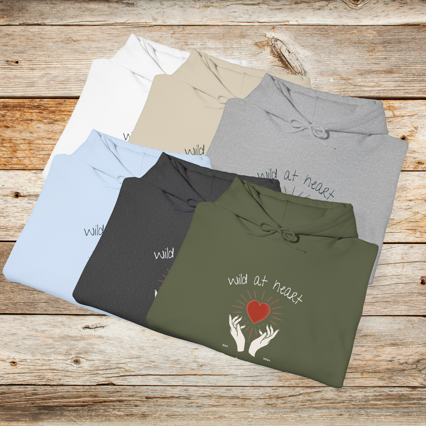 Wild at Heart Heavy Hooded Sweatshirt