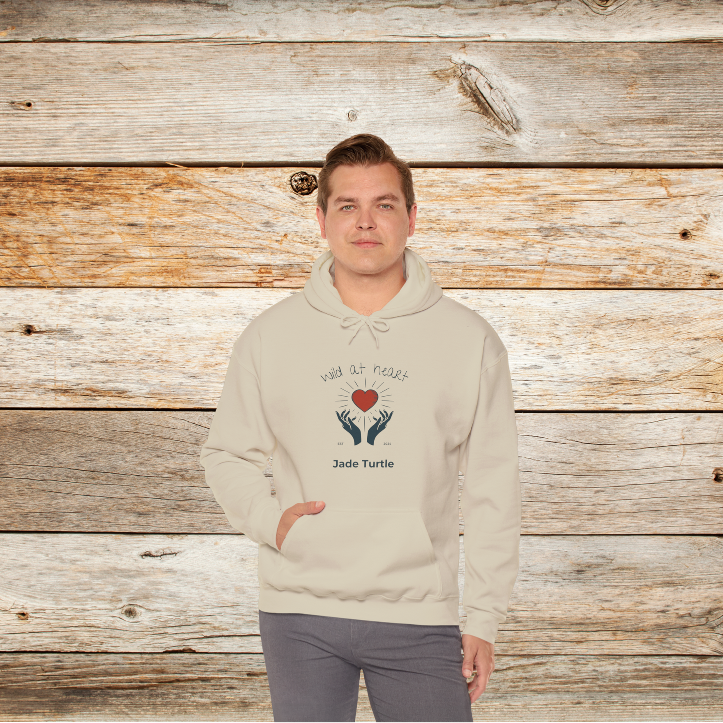 Wild at Heart Heavy Hooded Sweatshirt