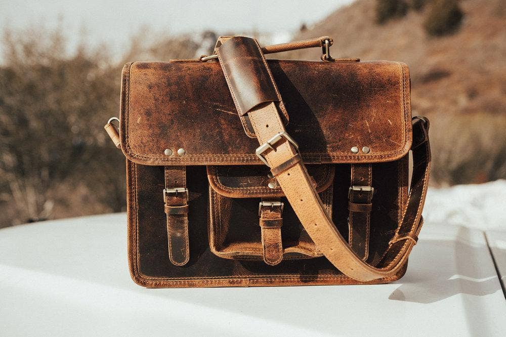 Buffalo Leather Briefcase