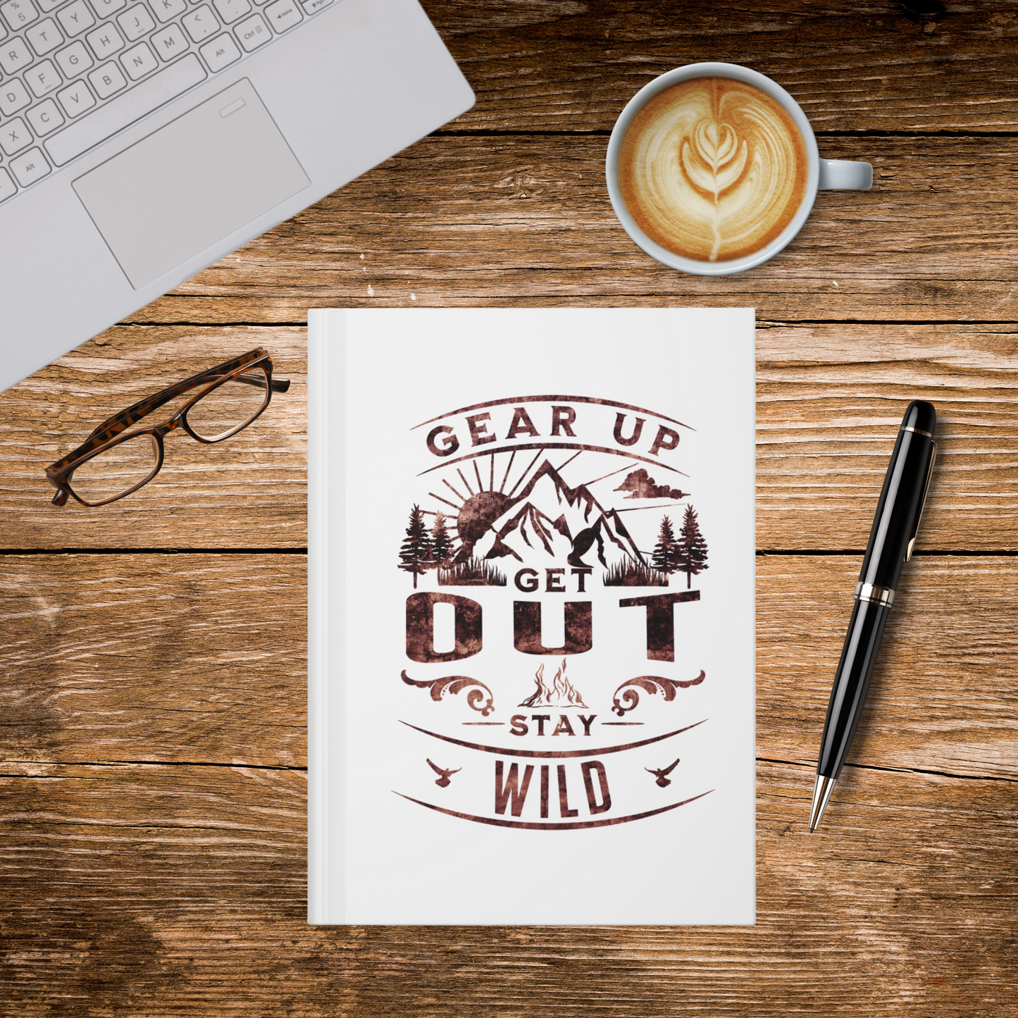 Adventure Journal - Gear Up. Get Out. Stay Wild. - Hardcover Notebook